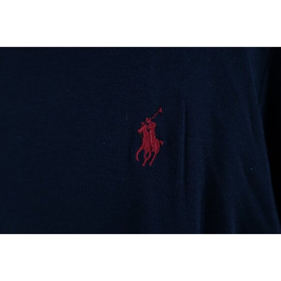 Vintage 90s Ralph Lauren Womens Large Distressed Thermal Knit Turtleneck T-Shirt - Picture 4 of 14